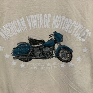 American Vintage Motorcycles T-shirt short sleeve Size Medium good condition